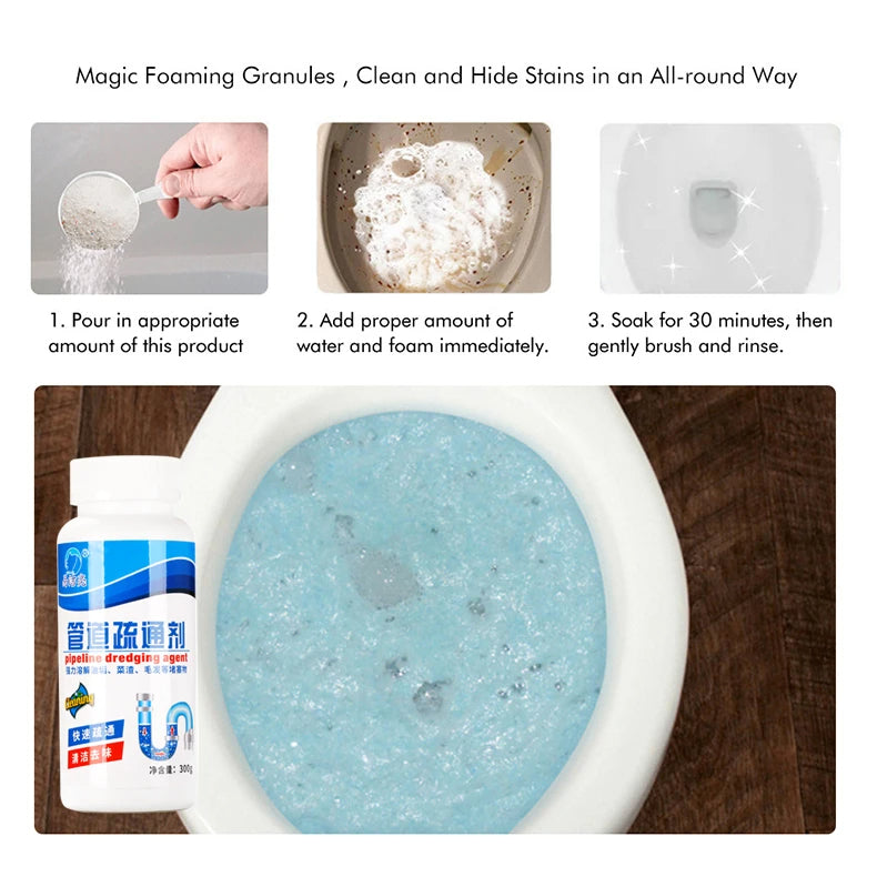 🧼 Poudre Déboucheur Canalisations et lavabo – Puissant🌊  & Rapide⚡ !
