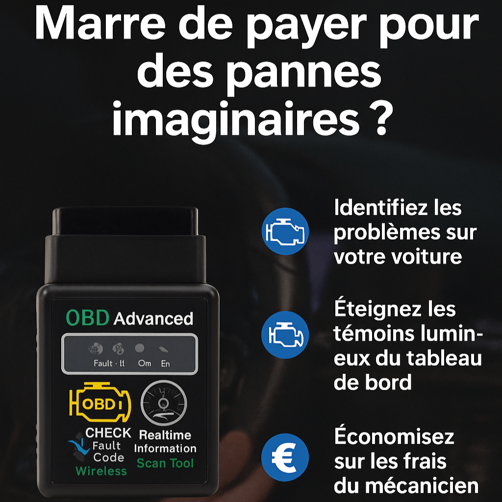 Détecteur de panne pour véhicule, OBD2 (VOYANT MOTEUR)