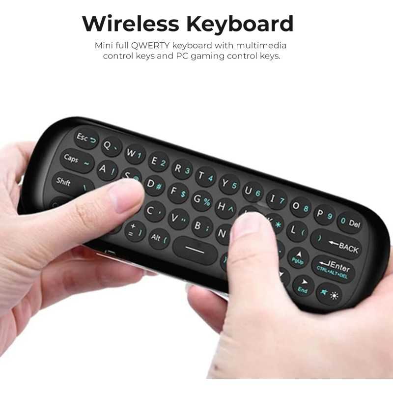 🖥️ Télécommande Intelligente 3-en-1 – Clavier, Souris + Control à distance